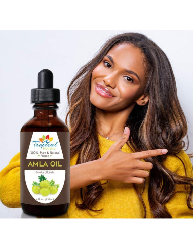 Aceite Amla 100% Puro Tropical Holistic 118 ml - Crecimiento Cabello y Barba