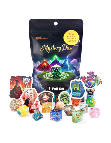 Conjunto de Dados Poliedricos DND Haxtec 5 Sets 35 Dados