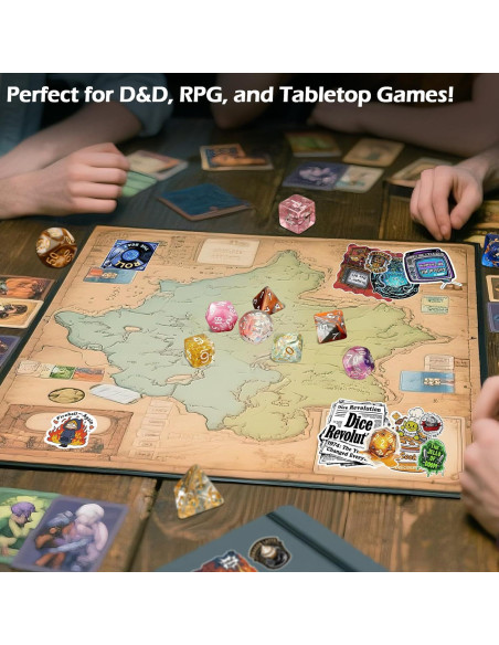 Conjunto de Dados Poliedricos DND Haxtec 5 Sets 35 Dados