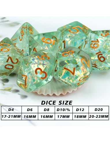 Conjunto de Dados Poliedricos DND Haxtec 5 Sets 35 Dados