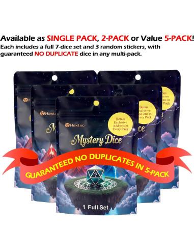 Conjunto de Dados Poliedricos DND Haxtec 5 Sets 35 Dados