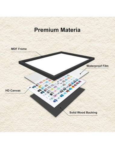 Póster de Messi en Lienzo 60.96x40.64 cm WOOTONG