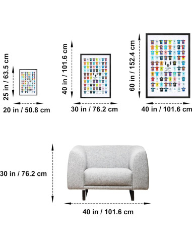 Póster de Messi en Lienzo 60.96x40.64 cm WOOTONG