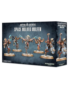 Miniaturas Warhammer 40K Space Wolves Wulfen - 5 Figuras