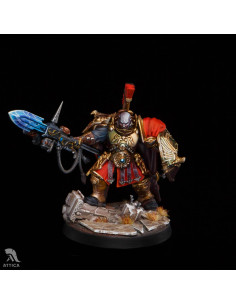 Capitán de Escudo Adeptus Custodes Miniatura Pintada a Mano 2