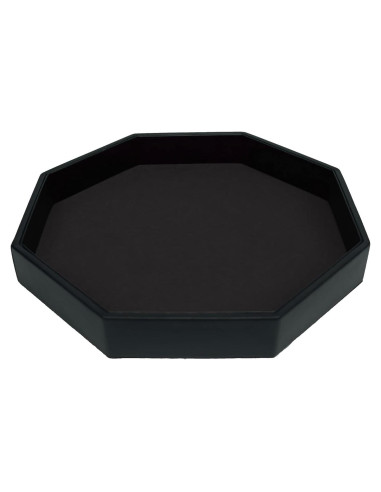 Bandeja para Dados Octagonal RNK Gaming 29.2 cm PU Cuero Negro