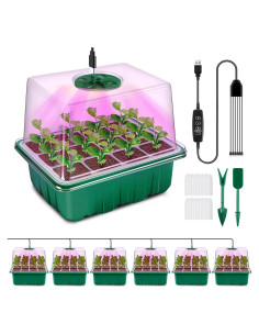 Bandeja de Inicio de Semillas YAUNGEL con Luz LED y Temporizador