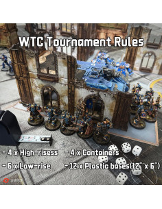 Juego de Terreno WTC 14 Piezas para WH40K 28mm/32mm 2