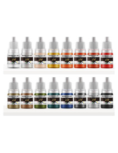 Juego de Pintura Acrílica a Base de Agua VM - 16 Colores x 5ml