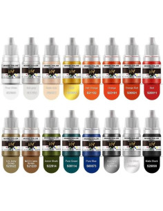 Juego de Pintura Acrílica a Base de Agua VM - 16 Colores x 5ml 2