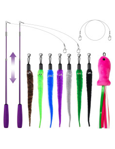 Juguete Interactivo para Gatos ZeyZoo 11PCS Varitas y Accesorios