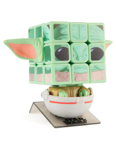 Cubo de Rubik Star Wars Grogu 3x3 con exhibidor - Spin Master