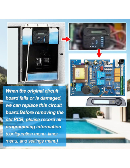 Placa de Circuito Impreso GLX-PCB-MAIN FARAMZ para Piscinas