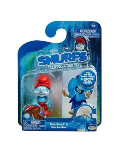 Figuras de Pitufo Papa y Willow Jakks - Paquete de 2