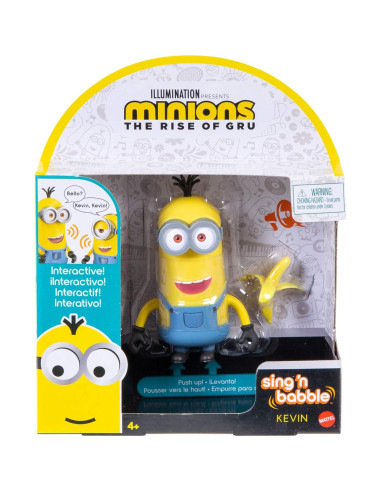 Figura de Acción Interactiva Minions Kevin 10.2 cm con Sonidos