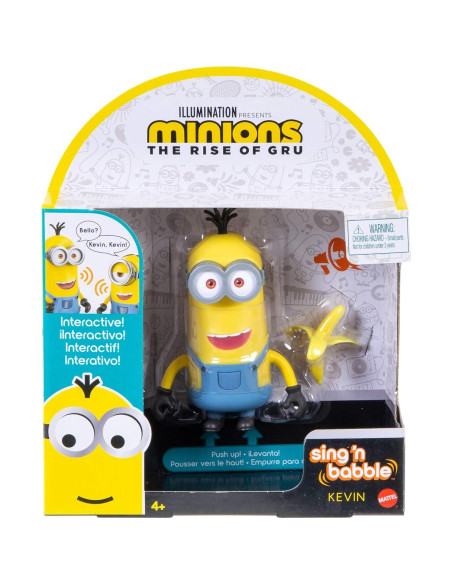 Figura de Acción Interactiva Minions Kevin 10.2 cm con Sonidos