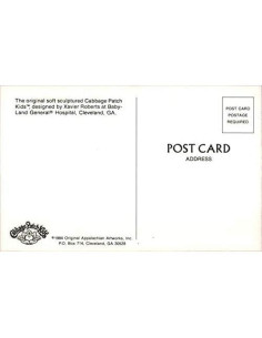 Postal Vintage Muñecas Cabbage Patch Kids Original 9x14cm 2