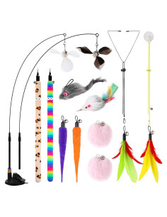 Juguetes Interactivos para Gatos Soarer 4 en 1 - 12 Piezas