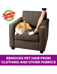 Rodillo Adhesivo Extra Pegajoso Scotch-Brite para Pelo de Mascotas - 4 Paquetes de 48 Hojas 2