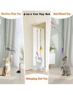 Juguetes Interactivos para Gatos Soarer 4 en 1 - 12 Piezas 2