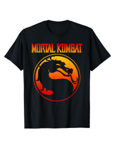 Camiseta de Videojuego Mortal Kombat Klassic Dragón Gradiente