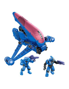 Mega Bloks Halo Banshee Azul Construible con Elites