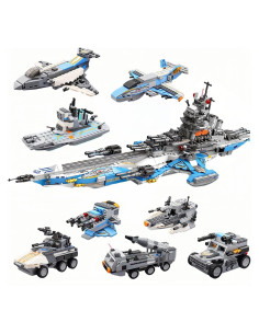 Juguete de Construcción Acorazado Espacial Gonli 872 Piezas