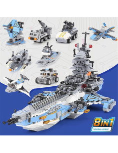 Juguete de Construcción Acorazado Espacial Gonli 872 Piezas 2