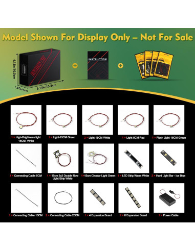 Kit de Luz LED Compatible con Lego 43279 Wall-E y EVE