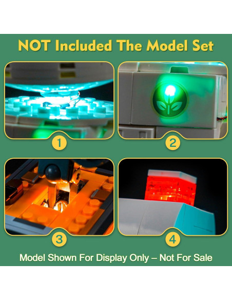 Kit de Luz LED Compatible con Lego 43279 Wall-E y EVE