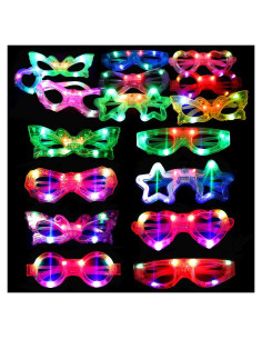 24 Gafas LED OceanWings para Niños - Brillan en la Oscuridad