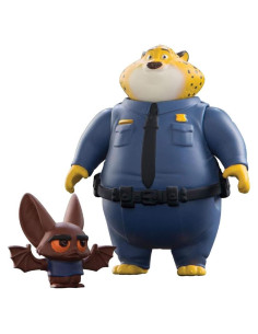 Paquete de Figuras Zootopia TOMY: Claw Hauser y Murciélago