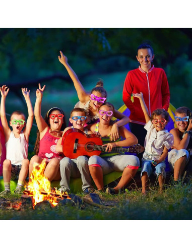 24 Gafas LED OceanWings para Niños - Brillan en la Oscuridad