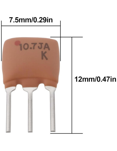 20 Filtros Cerámicos 10.7 MHz YINETTECH para Radio