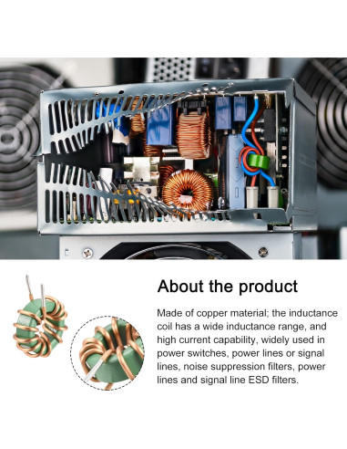 Núcleo Toroidal Inductancia 1mH 10A Cobre Rebower - 5 Pcs