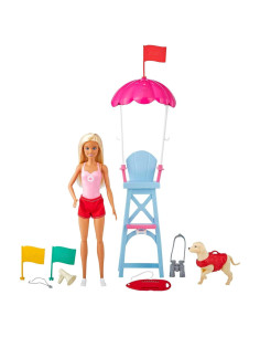 Conjunto de Juego de Salvavidas Barbie con Muñeca y Accesorios