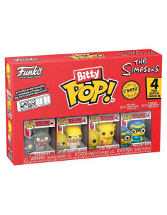 Funko Pop! Bitty Colección Simpsons - Scratchy, Abuelo y Lisa