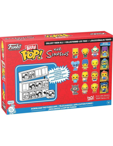 Funko Pop! Bitty Colección Simpsons - Scratchy, Abuelo y Lisa