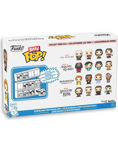 Funko Pop! Bitty Colección Bridgerton - 4 Figuras + Estante