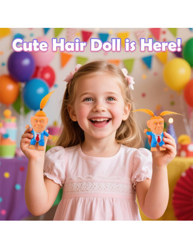 Muñeco Troll de Goma Auvitaya con Cabello Largo y Pies Gigantes