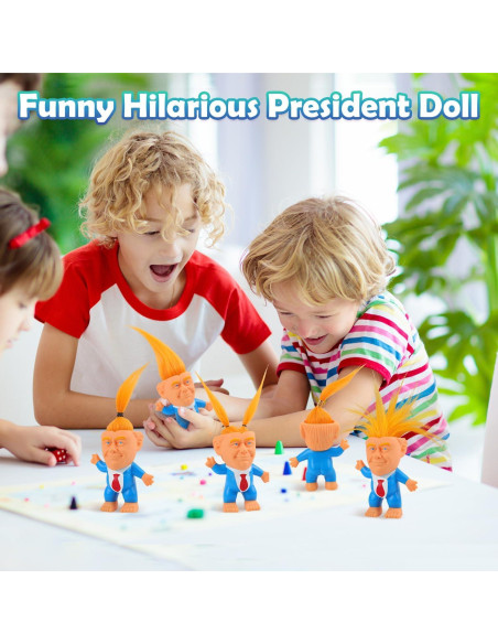 Muñeco Troll de Goma Auvitaya con Cabello Largo y Pies Gigantes