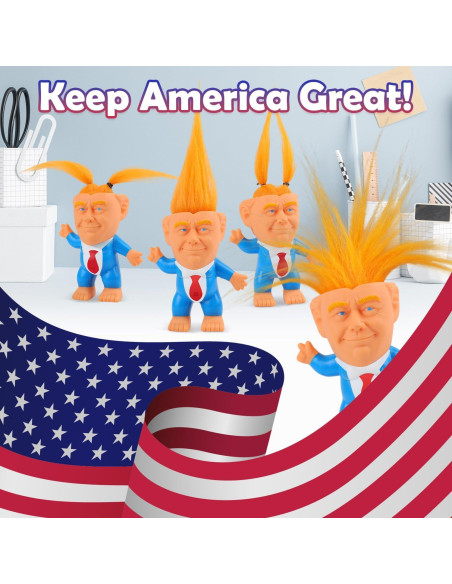 Muñeco Troll de Goma Auvitaya con Cabello Largo y Pies Gigantes