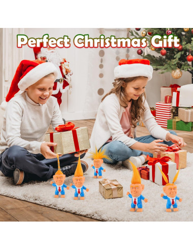 Muñeco Troll de Goma Auvitaya con Cabello Largo y Pies Gigantes