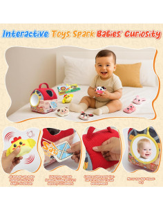 Juguetes de Peluche de Granja LUPHENZOK para Bebés 6-12 Meses 2