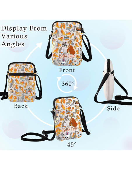 Bolsa Cruzada Lady y Tramp Bella Notte - 21.4x14.5cm