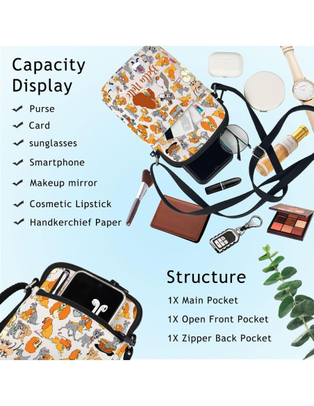 Bolsa Cruzada Lady y Tramp Bella Notte - 21.4x14.5cm