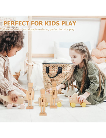 3 Piezas Cascanueces de Madera sin Acabado para Decoración DIY