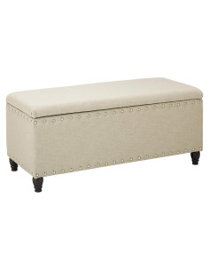 Ottomán de Almacenamiento GDFStudio Trigo 106.68 cm