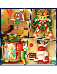 Juego de Construcción Navidad INSOON 1418 Piezas Casa Jengibre 2