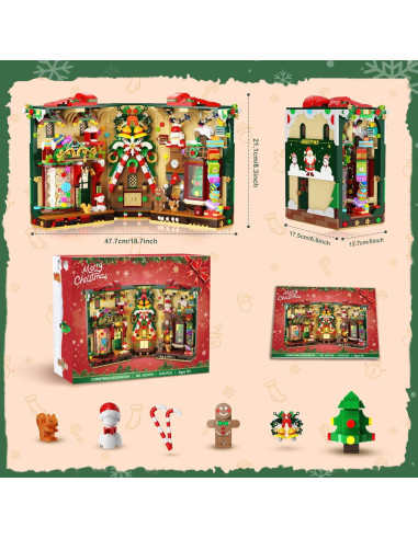 Juego de Construcción Navidad INSOON 1418 Piezas Casa Jengibre